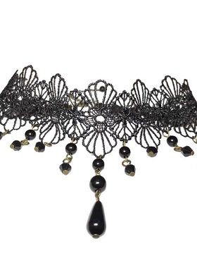 宽边蕾丝遮疤痕脖子饰品颈带