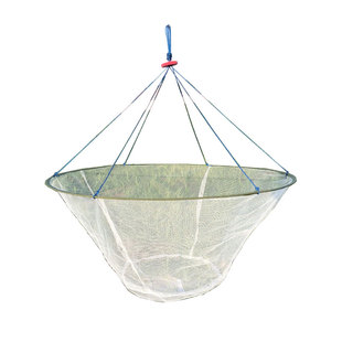 白色开放式折叠抬网搬筝捕鱼虾笼捕虾网搬网渔网龙虾抓鱼捞鱼工具