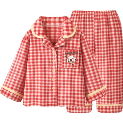 【花子日单小铺•福利价】珊瑚绒睡衣女秋冬款男长袖家居服45元起