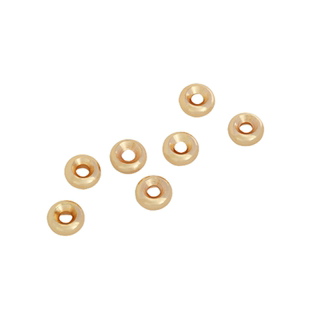 14K包金保色光面车轮珠隔片隔珠轮胎珠diy金珠手链项链串饰品配件