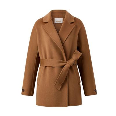 ELAND中长款100%绵羊毛毛呢外套