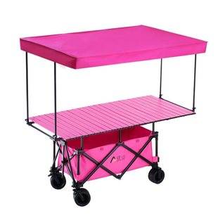 露营车加大摆摊车小推车可升降折叠餐车寿司户外地摊出摊专用拖车