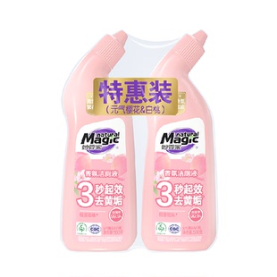 妙管家樱花白桃香氛洁厕液500g*2瓶洁厕灵马桶清洁剂除垢祛味抑菌