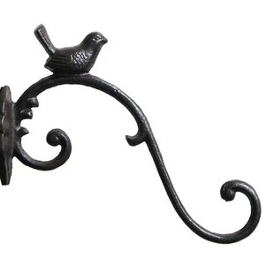 复古铁艺铸铁大挂钩户外花园庭院吊钩吊兰花盆悬挂支架灯笼壁挂架