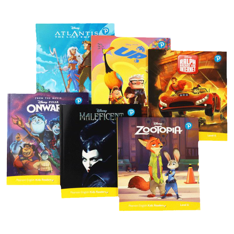 朗文培生迪士尼绘本分级阅读6级别全套6册 英文原版 Disney Kids Readers Level 6 进口少儿英语经典故事 皮克斯动画故事分级词汇
