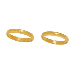 小众轻奢八芒星月亮情侣对戒指送好友闺蜜情人节生日礼物素圈戒子