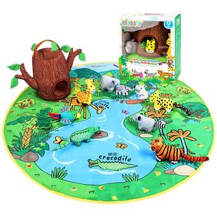 jollybaby婴儿游戏毯宝宝满月礼盒早教玩具见面礼周岁礼物送礼