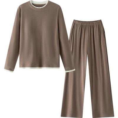 德绒磨毛莱赛尔睡衣家居服套装