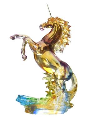 独角兽琉璃开业商务礼物工艺品