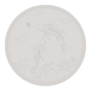 加大号大圆桌桌垫带转盘餐桌垫中式餐桌隔热垫防烫台面暖菜板垫