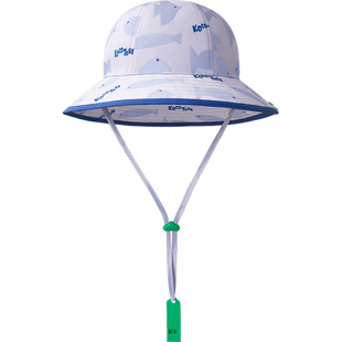 KK树宝宝遮阳帽婴儿防晒帽儿童帽子春秋夏季防紫外线男童女孩渔夫