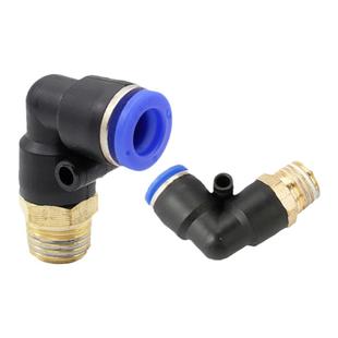 AKS艾克斯气动气管快速接头螺纹直角弯头PL8-02/4-M5/6-01/10-03