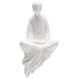 满点创意禅意白瓷小沙弥茶宠家居摆件可养手工小沙弥茶玩茶具配件