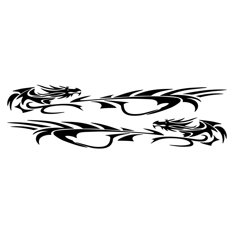 汽车拉花个性龙图腾车身装饰贴