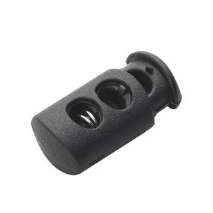 纽扣黑白弹簧扣可调节衣服收紧扣塑料卡扣子吊钟穿绳扣定绳猪鼻扣