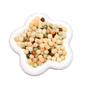 原生态白玉菩提根桶珠散珠成品天然白色彩色手串男女菩提子diy