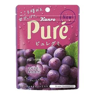 Pure心形果汁夹心软糖果葡萄柠檬紫提桃女友进口零食儿童生日礼物