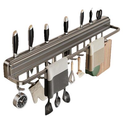 厨房免打孔壁挂式刀架置物架