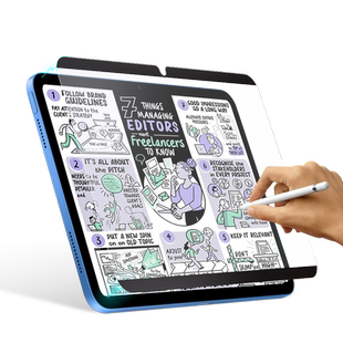 膜法屋适用ipad类纸膜air6妙吸类纸膜Air7磁吸M3可拆卸4苹果5框贴2025 iPad11代平板10.9高清ar膜Pro11屏幕10