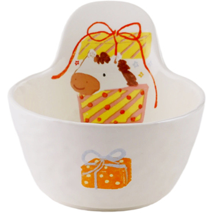 蓝莲花碗陶瓷汤碗面碗家用马年新款高颜值餐具个人专用碗盘碟套装