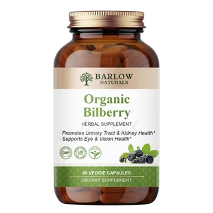 BARLOW越橘蓝莓叶黄素胶囊成人青少年护眼片保护眼睛花青素60粒