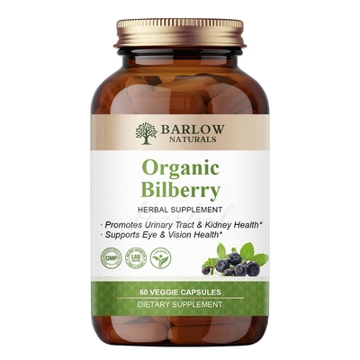 BARLOW越橘蓝莓叶黄素胶囊成人青少年护眼片保护眼睛花青素60粒