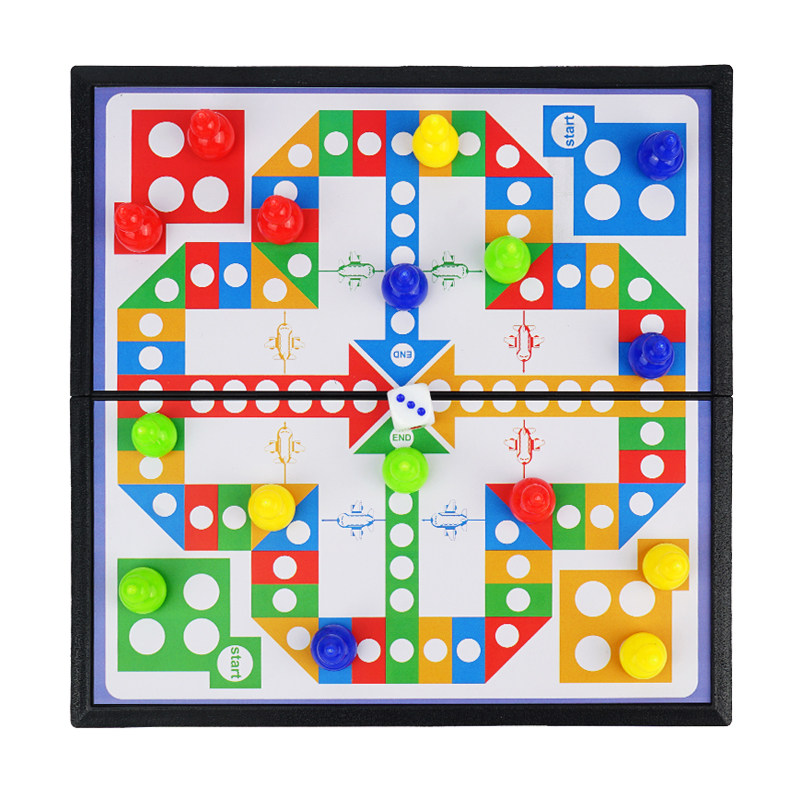 磁性飞行棋儿童益智幼儿园五子棋跳棋斗兽棋小学生气泡磁吸玩具