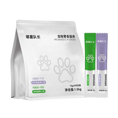 猫零食猫草猫条100支官方旗舰店妙鲜湿粮包营养幼猫成猫罐头整箱