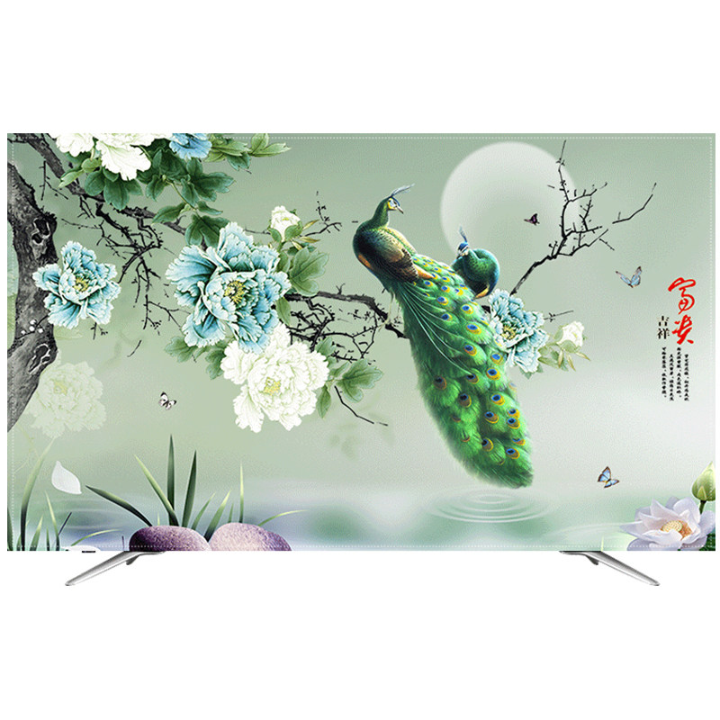 布艺电视机罩防尘罩50壁挂55英寸