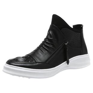 凯玛龙秋季2025时尚男鞋短靴潮鞋男士休闲鞋韩版潮流靴子百搭高邦