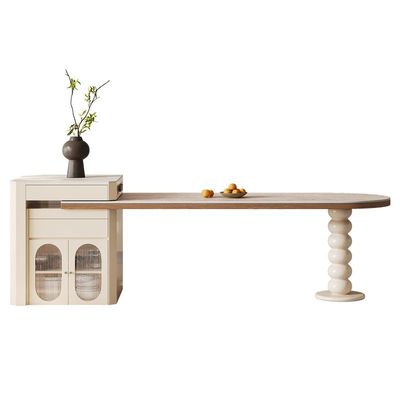 栐和美家法式中古风岛台餐桌一体