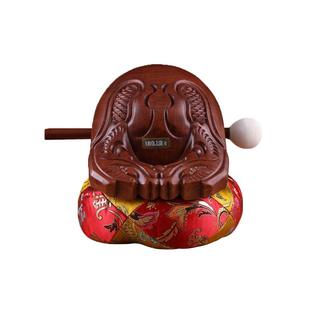 木鱼法器实木紫檀木家用原木高级檀木大号木雕垫子敲道家解压乐器