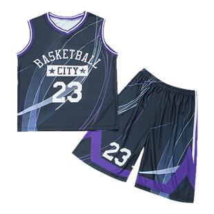 男童篮球服定制编号儿童背心套装中大童男孩2026新款速干运动球衣