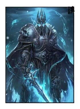 魔兽世界装饰画巫妖王伊