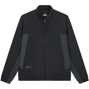 特步外套男款2025秋冬新款休闲运动立领梭织夹克风衣975129120273