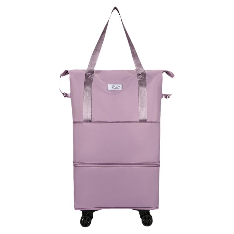 短途万向轮旅行包女轻便手提大容量折叠收纳包行李包男出差旅游包