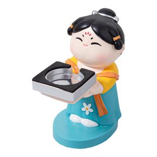 古风唐仕女手表支架苹果iwatch充电器底座创意手表收纳展示台摆件