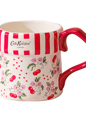 CathKidston樱桃陶瓷杯子收纳桶