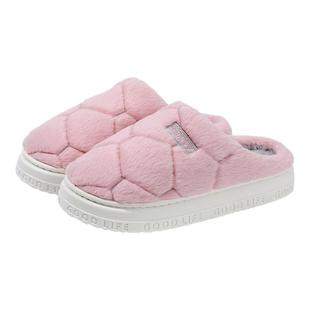 洁丽雅清仓特价促销保暖棉拖鞋秋冬季室内居家包跟月子鞋外穿防滑