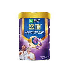 蒙牛悠瑞怡添中老年奶粉800g*2罐低GI平衡血糖营养高钙糖尿病人群