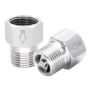 304不锈钢止回阀马桶热水器气体液体逆止阀内外牙丝2分4分单向阀