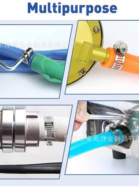 跨境批发72PCS盒装6-38mm201不锈钢喉夹套件箍卡箍强力美式管