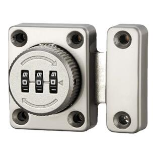 免打孔插销式密码锁门栓门锁玻璃门储物柜门扣家具锁柜门抽屉锁