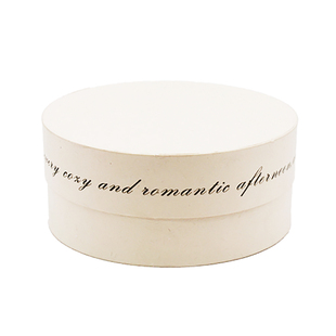 加厚巴斯克芝士蛋糕盒4寸包装盒米色英文圆盒北海道双层芝士圆盒