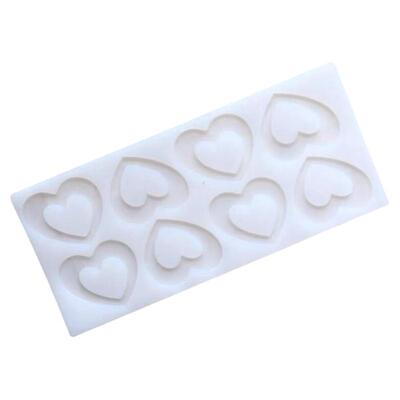 寿字心形硅胶模具蛋糕装饰插片