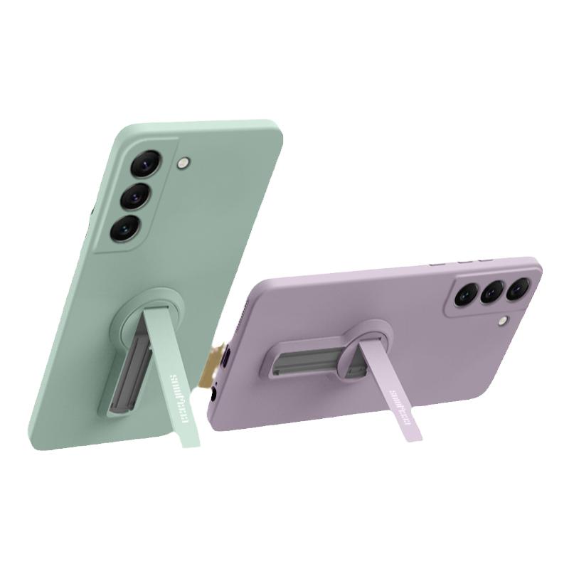 适用三星S23手机壳S23+新款S23ultra带支架s22女硅胶Galaxy全包s22ultra防摔薄plus十plus男uitra磨砂S保护套