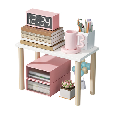 桌面置物架加高收纳架木质垫高架