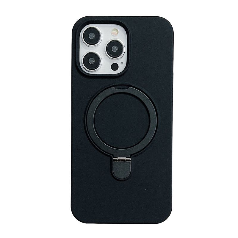 奶黄色苹果17promax手机壳液态硅胶适用iPhone16pro纯色情侣款15磁吸支架14全包防摔保护套14plus个