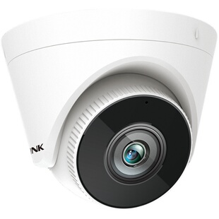 TP-Link摄像头500万内置录音有线网络电源供电高清半球265减半