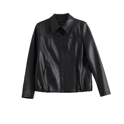 海宁真皮皮衣女短款2025年新款